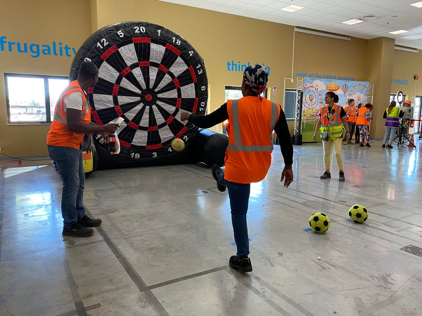 cible de foot gonflable amiens
