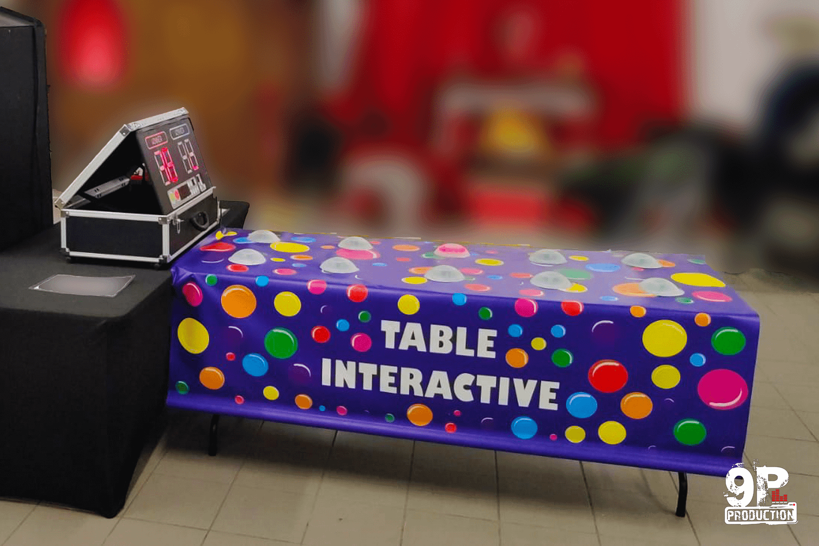 animation hightech : table de jeu interactive