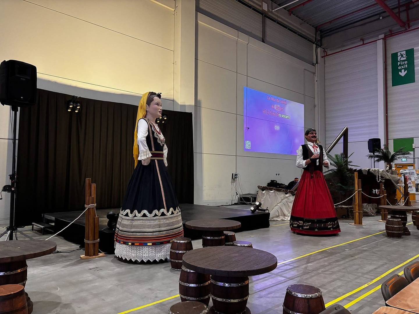 Scénographie Carnaval de Dunkerque pour la Post Peak Party Amazon Lauwin-Planque par 9P Production